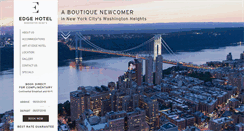 Desktop Screenshot of edgehotelnyc.com